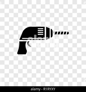 Driller vector icon isolated on transparent background, Driller transparency logo concept Stock Vector