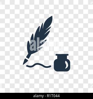 Ink vector icon isolated on transparent background, Ink transparency logo concept Stock Vector