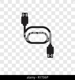 Hdmi vector icon isolated on transparent background, Hdmi transparency logo concept Stock Vector