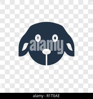 Puppy toy vector icon isolated on transparent background, Puppy toy transparency logo concept Stock Vector