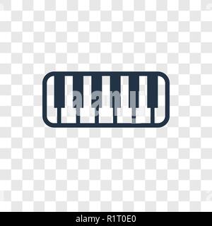 Keyboard toy vector icon isolated on transparent background, Keyboard toy transparency logo concept Stock Vector