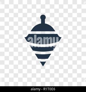 Spinning toy vector icon isolated on transparent background, Spinning toy transparency logo concept Stock Vector