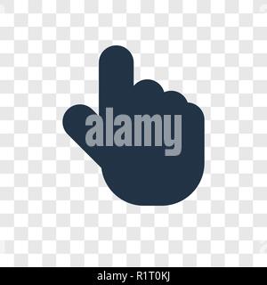 Tap vector icon isolated on transparent background, Tap transparency logo concept Stock Vector