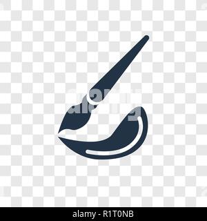 Painter vector icon isolated on transparent background, Painter transparency logo concept Stock Vector