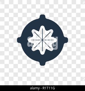 Compass vector icon isolated on transparent background, Compass transparency logo concept Stock Vector
