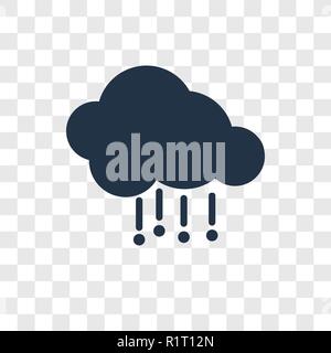 Hail vector icon isolated on transparent background, Hail transparency logo concept Stock Vector