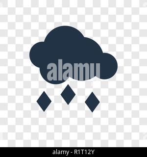 Hail vector icon isolated on transparent background, Hail transparency logo concept Stock Vector