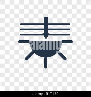 Aurora vector icon isolated on transparent background, Aurora transparency logo concept Stock Vector