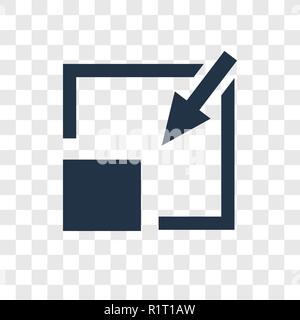 Minimize vector icon isolated on transparent background, Minimize transparency logo concept Stock Vector