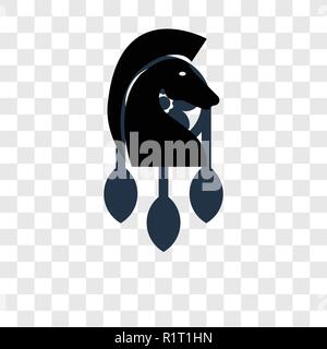 Dreamcatcher vector icon isolated on transparent background, Dreamcatcher transparency logo concept Stock Vector