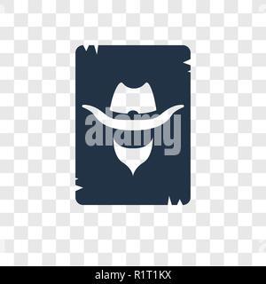 Wanted vector icon isolated on transparent background, Wanted transparency logo concept Stock Vector