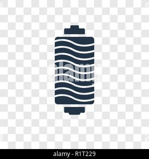 Thread spool vector icon isolated on transparent background, Thread spool transparency logo concept Stock Vector