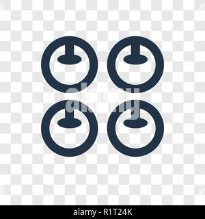 Commitment vector icon isolated on transparent background, Commitment transparency logo concept Stock Vector