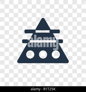 Earth vector icon isolated on transparent background, Earth transparency logo concept Stock Vector