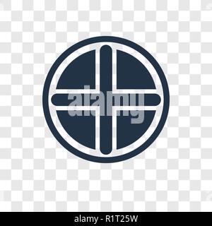 Earth vector icon isolated on transparent background, Earth transparency logo concept Stock Vector
