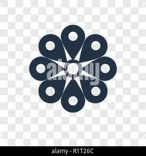 Inequality vector icon isolated on transparent background, Inequality transparency logo concept Stock Vector