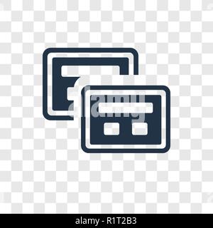 Theme vector icon isolated on transparent background, Theme transparency logo concept Stock Vector