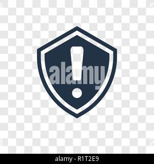 Error vector icon isolated on transparent background, Error transparency logo concept Stock Vector