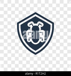 Bug report vector icon isolated on transparent background, Bug report transparency logo concept Stock Vector