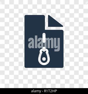 Archive vector icon isolated on transparent background, Archive transparency logo concept Stock Vector