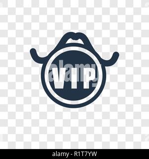 VIP icon blue, isolated on white background Stock Photo - Alamy