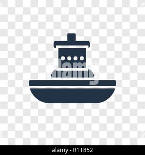 Cruise vector icon isolated on transparent background, Cruise transparency logo concept Stock Vector