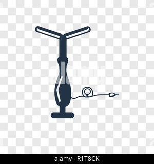 Air pump vector icon isolated on transparent background, Air pump transparency logo concept Stock Vector