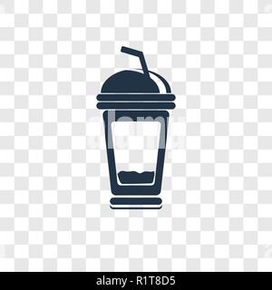 Soft drink vector icon isolated on transparent background, Soft drink transparency logo concept Stock Vector