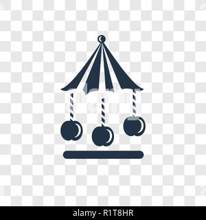 Carousel vector icon isolated on transparent background, Carousel ...