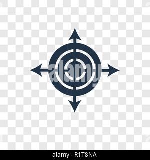 Directions vector icon isolated on transparent background, Directions transparency logo concept Stock Vector
