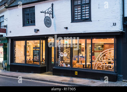 Pizza Express pizza store in the small British town of Arundel in West Sussex, England, UK. Stock Photo