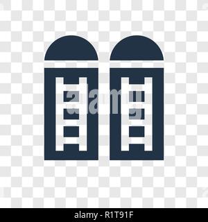 Silo vector icon isolated on transparent background, Silo transparency logo concept Stock Vector
