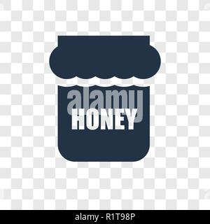 Honey vector icon isolated on transparent background, Honey transparency logo concept Stock Vector