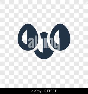 Eggs vector icon isolated on transparent background, Eggs transparency logo concept Stock Vector