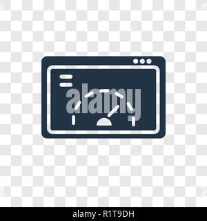 Velocity Test vector icon isolated on transparent background, Velocity Test transparency logo concept Stock Vector
