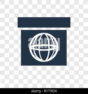 Web Package vector icon isolated on transparent background, Web Package transparency logo concept Stock Vector