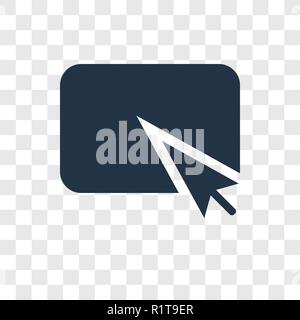 Web Cursor vector icon isolated on transparent background, Web Cursor transparency logo concept Stock Vector