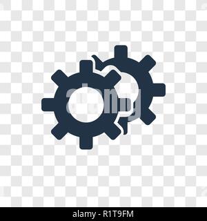 Configuration vector icon isolated on transparent background, Configuration transparency logo concept Stock Vector