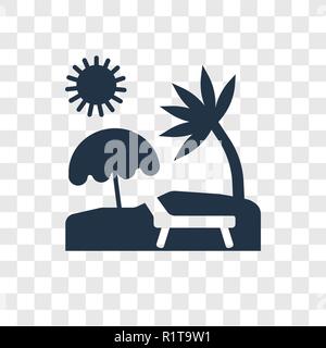 Sun bath vector icon isolated on transparent background, Sun bath transparency logo concept Stock Vector