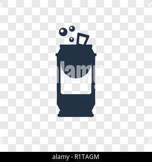 Can vector icon isolated on transparent background, Can transparency logo concept Stock Vector