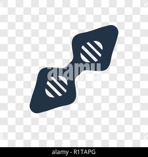 Dna vector icon isolated on transparent background, Dna transparency logo concept Stock Vector