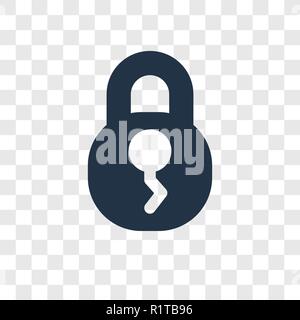 Padlock icon isolated on transparent background. Symbol sign lock ...