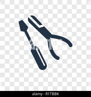 Electrician vector icon isolated on transparent background, Electrician transparency logo concept Stock Vector