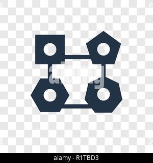 Shapes vector icon isolated on transparent background, Shapes transparency logo concept Stock Vector