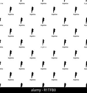 Argentina map in black. Simple illustration of Argentina map vector isolated on white background Stock Vector