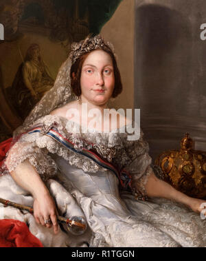 Queen Isabella II of Spain (1830-1904) by Vicente López Portaña Stock Photo