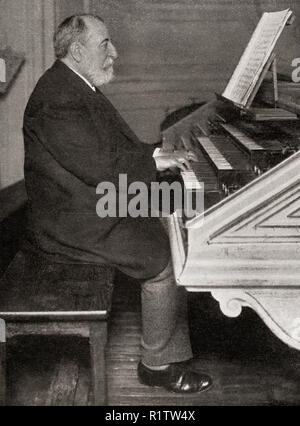 Charles-Camille Saint-Saëns, 1835 – 1921.  French composer, organist, conductor and pianist of the Romantic era.  From La Esfera, published 1921. Stock Photo