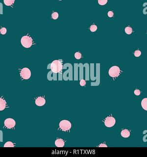 Seamless pattern with pigs in funny poses. Green background. Stock Vector