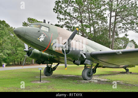 Ac 47 Spooky Vietnam War Era Gunship On Static Display At The Outdoor Air Museum At Eglin Afb Fort Walton Beach Florida Usa Stock Photo Alamy