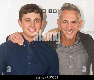 George Lineker, Gary Lineker at the world premiere for Make Us Dream, a documentary about former footballer Steven Gerrard, at the Curzon Soho in London. Stock Photo